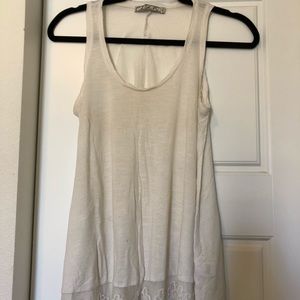Lace handkerchief tank top